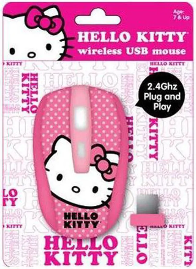 Main image of SAKAR International Hello Kitty 2.4GHz Mouse 81509A-PNK Pink Wireless Mouse