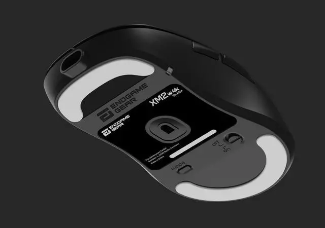 Alt view image 8 of 10 - Endgame Gear XM2w EGG-XM2W-4K-BLK Black Number of Buttons / Keys 7 Number of Buttons / Keys Note 5+2 (2x top, 2x side, 1x mouse wheel, 1x CPI on bottom, 1x ON/OFF Switch) Buttons Connection Type USB Type A, 2.4 Ghz Wireless Sensor Type: opt