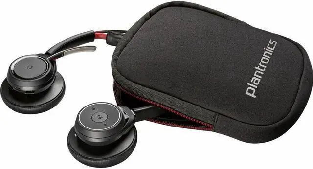 Alt view image 4 of 7 - Poly Voyager Focus B825 UC Headset + USB-A to Micro USB Cable + BT700 dongle