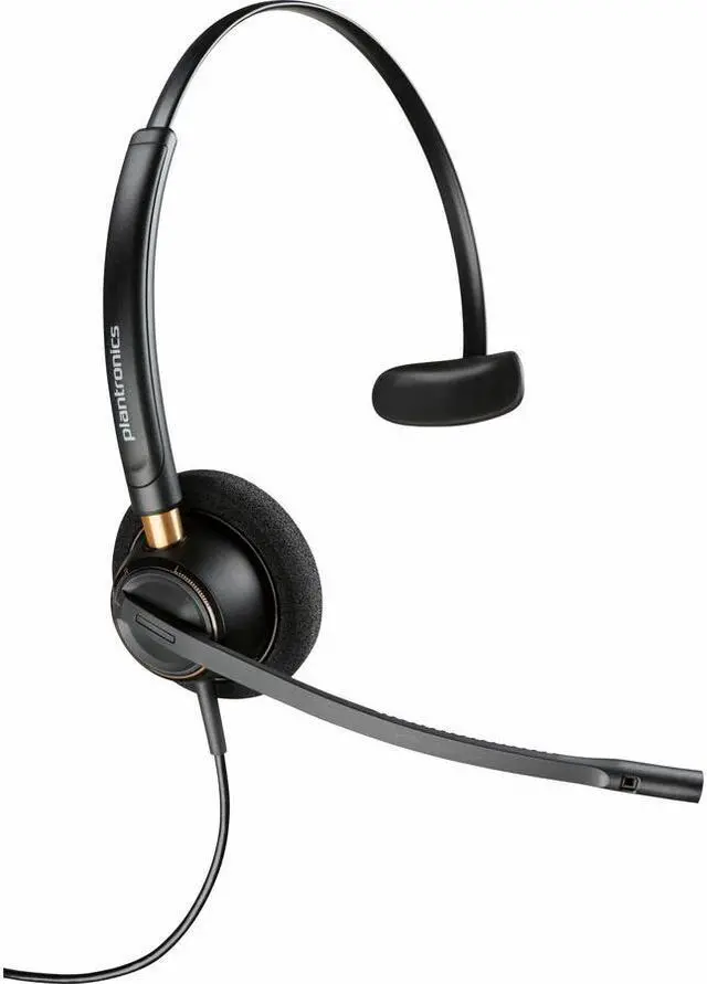 Main image of Poly EncorePro 510 with Quick Disconnect Monoaural Headset - TAA - Black  783Q1AA#ABA