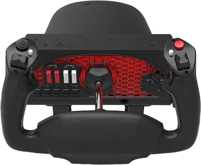 Alt view image 3 of 12 - Honeycomb Aeronautical Alpha Flight Controls Yoke & Switch Panel for PC