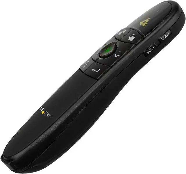 Alt view image 2 of 6 - StarTech.com Wireless Presentation Remote with Green Laser Pointer - 90 ft. (27 m) - Black - PRESREMOTEG