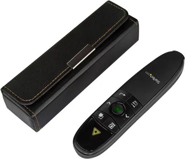 Alt view image 4 of 6 - StarTech.com Wireless Presentation Remote with Green Laser Pointer - 90 ft. (27 m) - Black - PRESREMOTEG