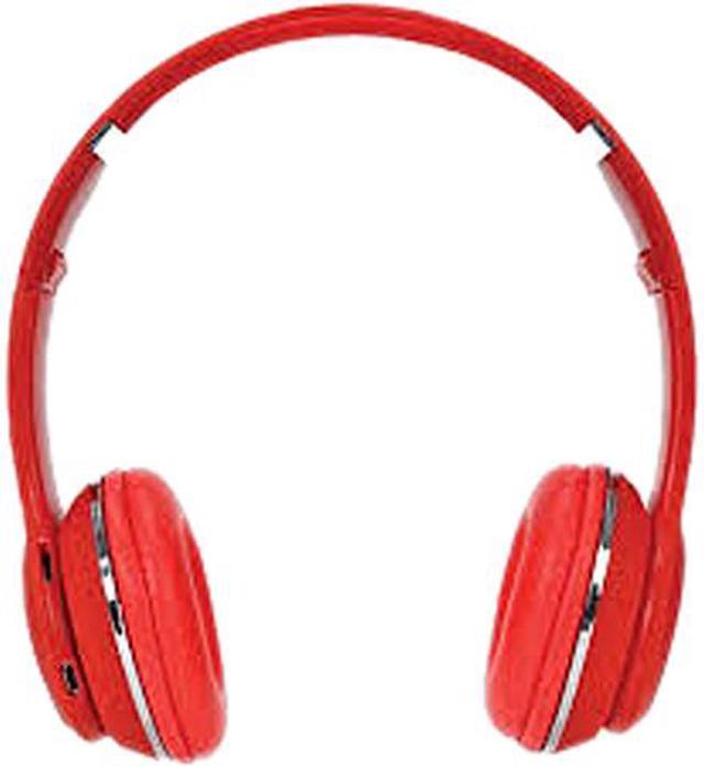 2Boom Red HPBT345R Thunder Bluetooth Over ear Headphones With