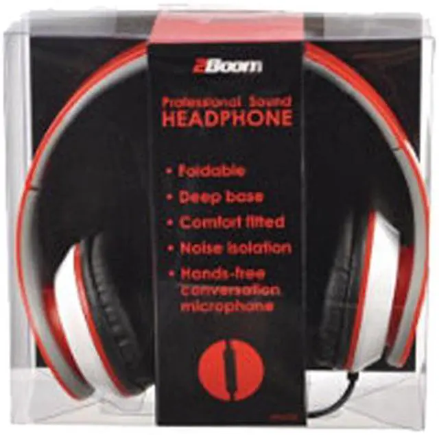 Alt view image 2 of 2 - 2Boom Red HPM100R Professional Sound Bluetooth Headphones