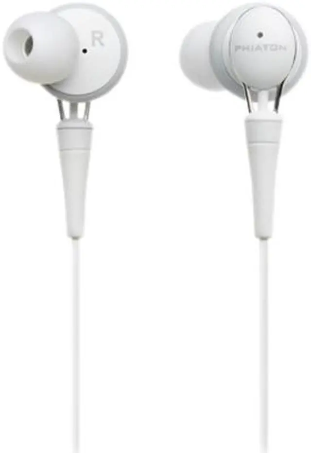 Alt view image 2 of 3 - Phiaton PS 20 Half In-Ear Premium Earphone, Glossy White