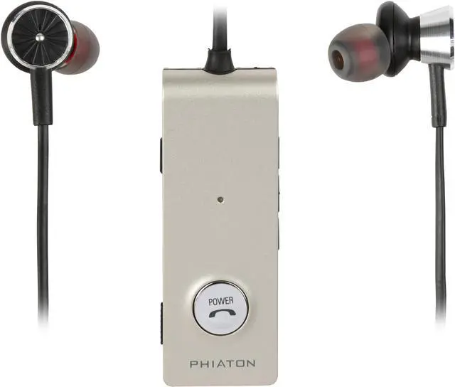 Main image of Phiaton BT 220 NC Active Noise Cancelling Wireless Bluetooth Earphones - Long Lasting Battery Life, Pocket Clip, and Everplay-X Tether Cable