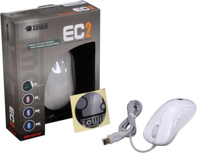 Alt view image 4 of 4 - ZOWIE GEAR EC2 “White” Optical Gaming USB Wired 2000 dpi Mouse