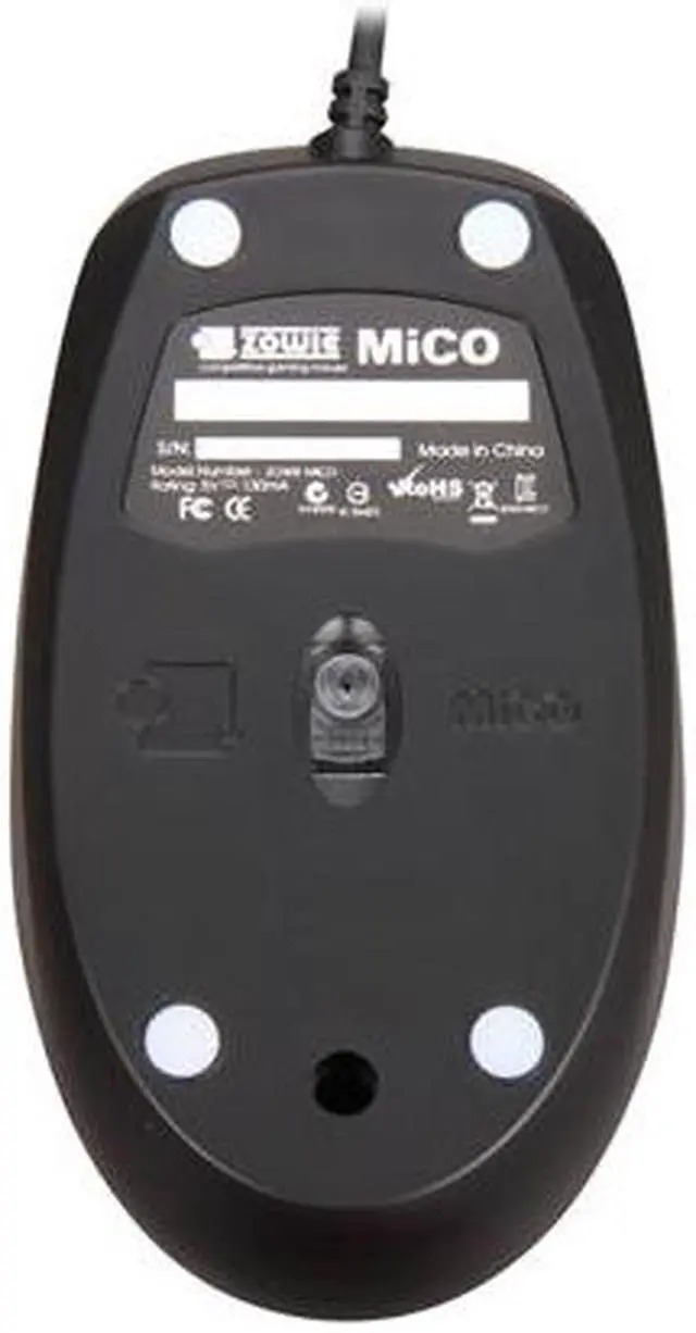 Alt view image 4 of 5 - ZOWIE GEAR MiCO Black 3 Buttons 1 x Wheel USB Wired Optical e-SPORT 400 / 800 / 1600 Dpi Gaming Mouse