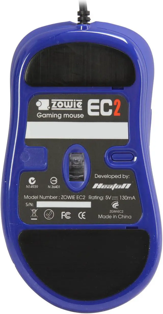 Alt view image 4 of 5 - ZOWIE GEAR EC2 Blue 5 Buttons 1 x Wheel USB Wired Optical 2000 dpi Gaming Mouse