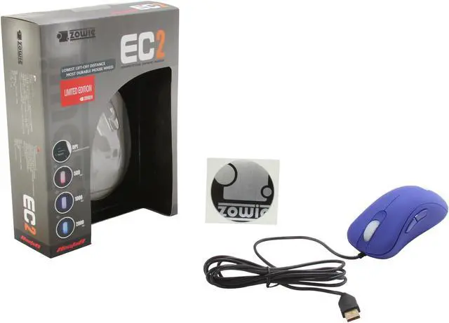 Alt view image 5 of 5 - ZOWIE GEAR EC2 Blue 5 Buttons 1 x Wheel USB Wired Optical 2000 dpi Gaming Mouse