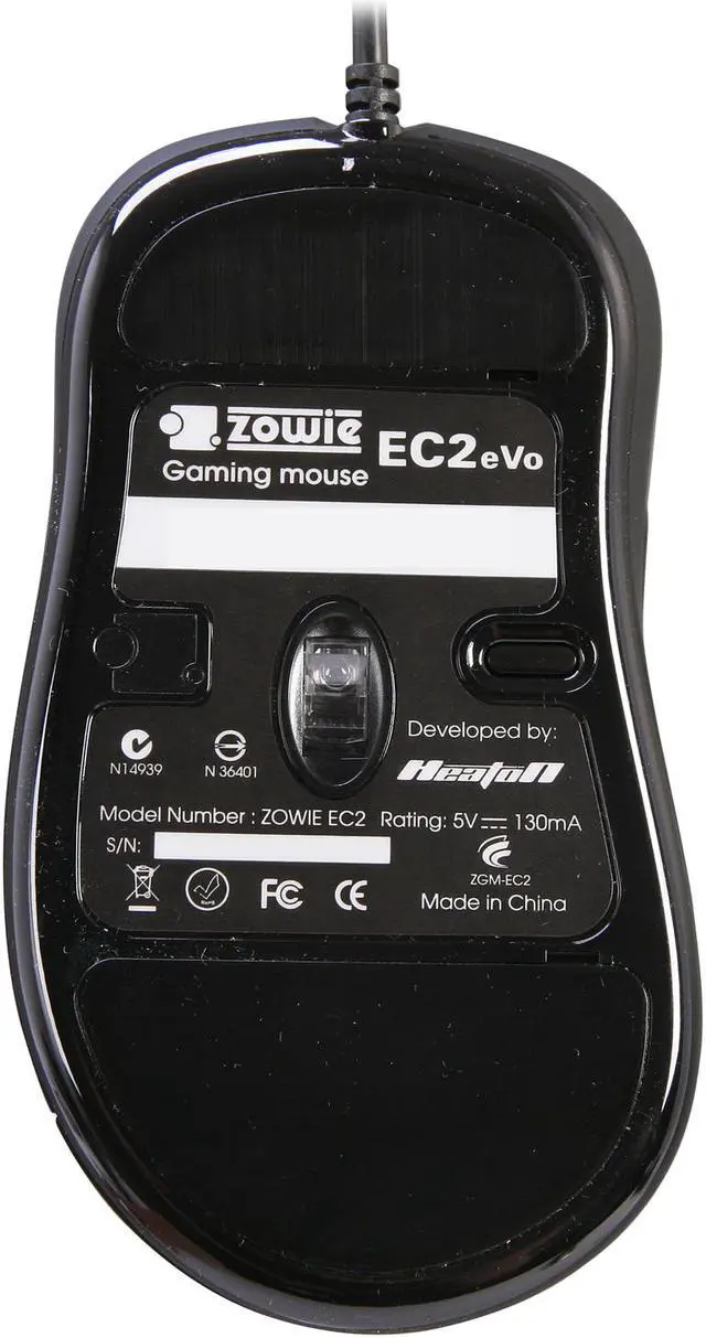 Alt view image 5 of 6 - ZOWIE GEAR EC2 eVo Black 5 Buttons 1 x Wheel USB Wired Optical Gaming Mouse