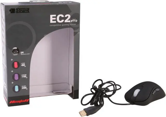Alt view image 6 of 6 - ZOWIE GEAR EC2 eVo Black 5 Buttons 1 x Wheel USB Wired Optical Gaming Mouse
