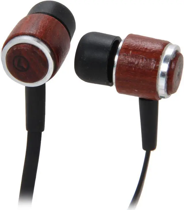 Main image of QFX Wood H-101 3.5mm Connector Wood Stereo Earbuds