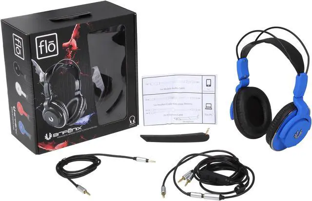 Alt view image 7 of 7 - BitFenix Flo 3.5mm Connector Circumaural Headset - Cobalt Blue