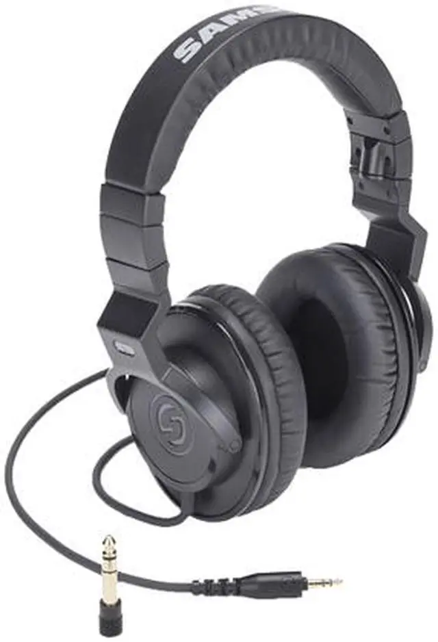 Alt view image 2 of 7 - Samson Z25 Closed-Back Over-Ear Studio Headphones, Black