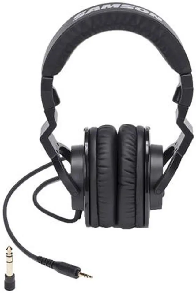 Alt view image 3 of 7 - Samson Z25 Closed-Back Over-Ear Studio Headphones, Black
