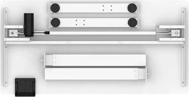 Alt view image 6 of 6 - TygerClaw TYDS130065WH Electric Sit/Stand Desk