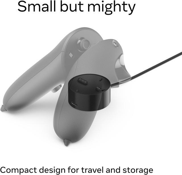 Alt view image 2 of 5 - Meta Quest Pro Compact Charging Dock, Black, 2-in-1 dock, 45W Power Adapter Included