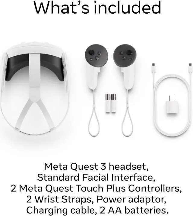 Alt view image 4 of 15 - Meta Quest 3 — Breakthrough Mixed Reality — Powerful Performance — Asgard’s Wrath 2 Bundle - 128GB - White