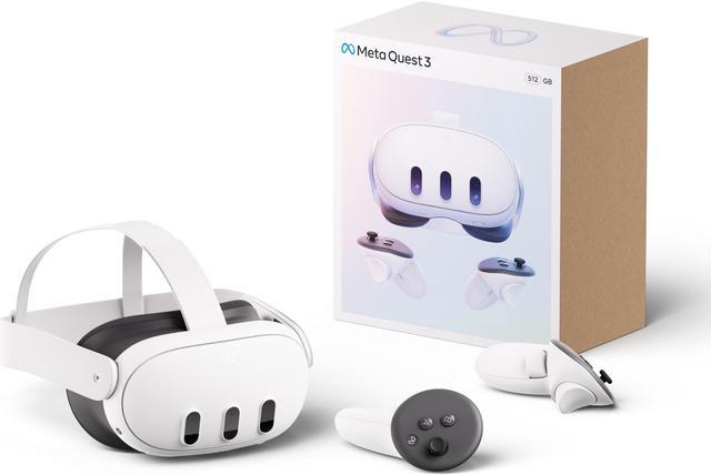 Alt view image 3 of 15 - Meta Quest 3 512GB — Breakthrough Mixed Reality — Powerful Performance - White