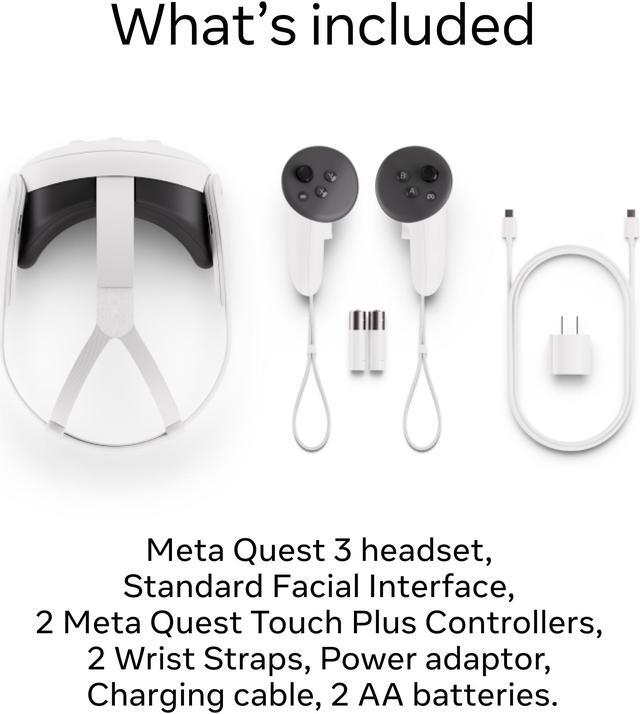 Alt view image 5 of 15 - Meta Quest 3 512GB — Breakthrough Mixed Reality — Powerful Performance - White