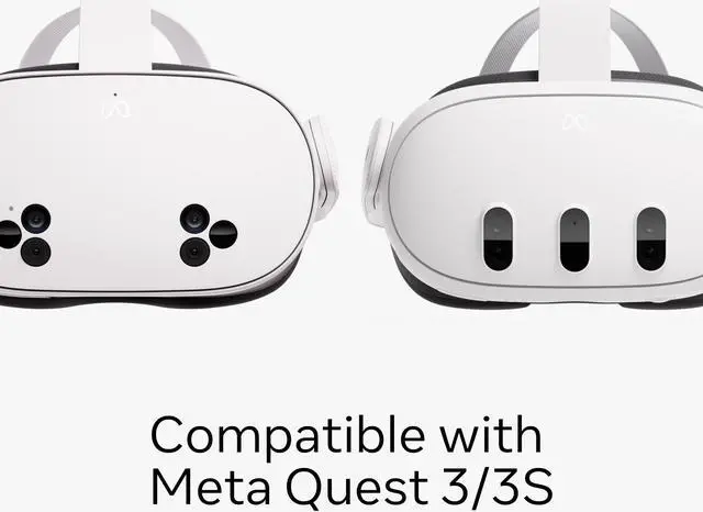 Alt view image 5 of 6 - Meta Quest Compact Carrying Case — Works with Meta Quest 3/3S — Refreshed Compact Design — Fits Quest 3/3S, Touch Plus Controller, Active Straps, Charging Cable, and Adapter