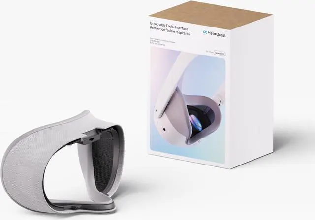 Alt view image 6 of 6 - Meta Quest 3s Breathable Facial Interface — Works with Meta Quest 3S — Increases Comfort — Installs in Seconds