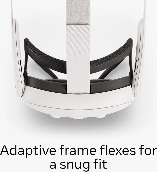 Alt view image 3 of 6 - Meta Quest 3 Open Facial Interface — Works with Meta Quest 3 — Keeps Physical Room In Sight — Increases Visibility and Comfort