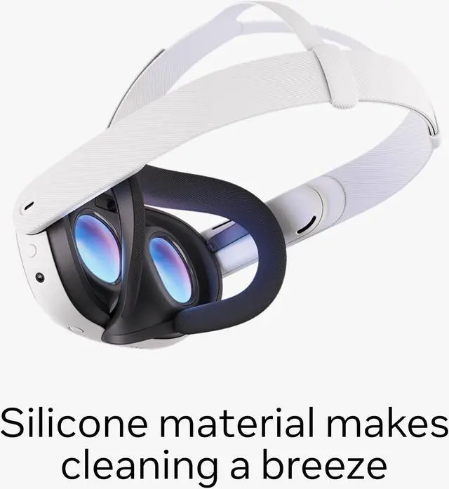 Alt view image 4 of 6 - Meta Quest 3 Open Facial Interface — Works with Meta Quest 3 — Keeps Physical Room In Sight — Increases Visibility and Comfort
