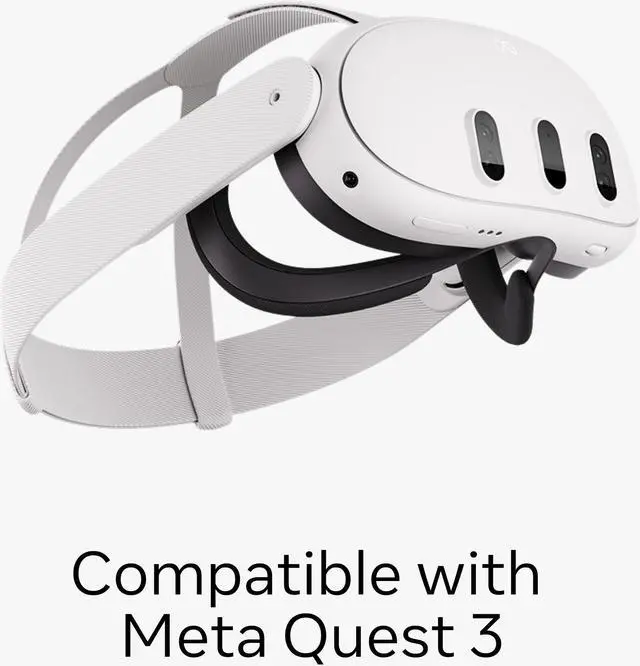Alt view image 5 of 6 - Meta Quest 3 Open Facial Interface — Works with Meta Quest 3 — Keeps Physical Room In Sight — Increases Visibility and Comfort