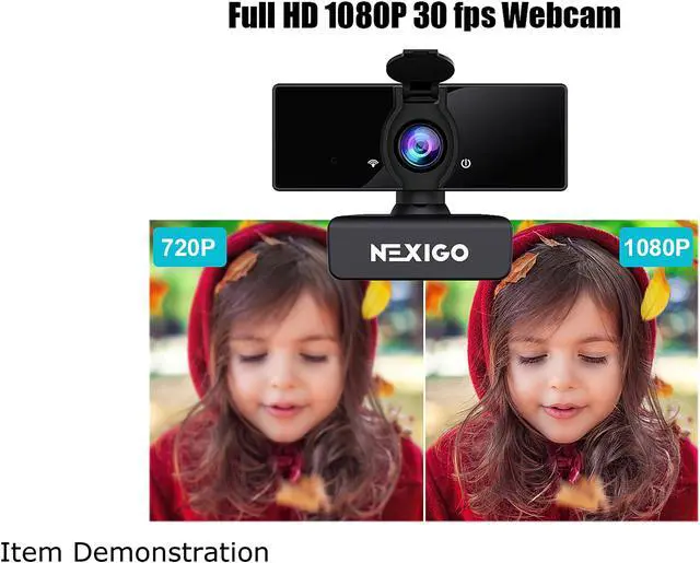 Alt view image 3 of 7 - NexiGo N660 USB FHD Web Computer Camera, Plug and Play, for Zoom/Skype/Teams/Webex, Laptop MAC PC Desktop