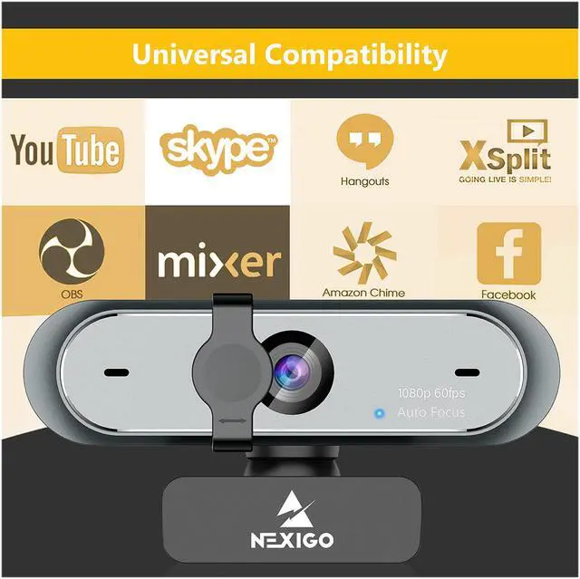 Alt view image 2 of 9 - NexiGo N660P Pro FHD USB Computer Web Camera, for OBS Gaming Zoom Meeting Skype FaceTime Teams