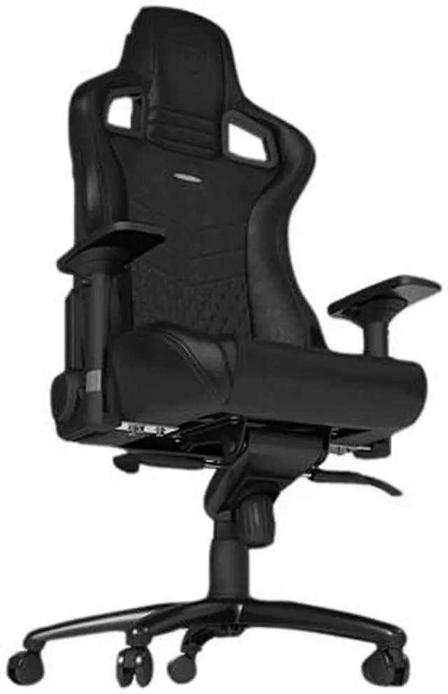 Alt view image 2 of 7 - Noblechairs Epic Real Leather Gaming Chair - NBL-RL-BLA-001