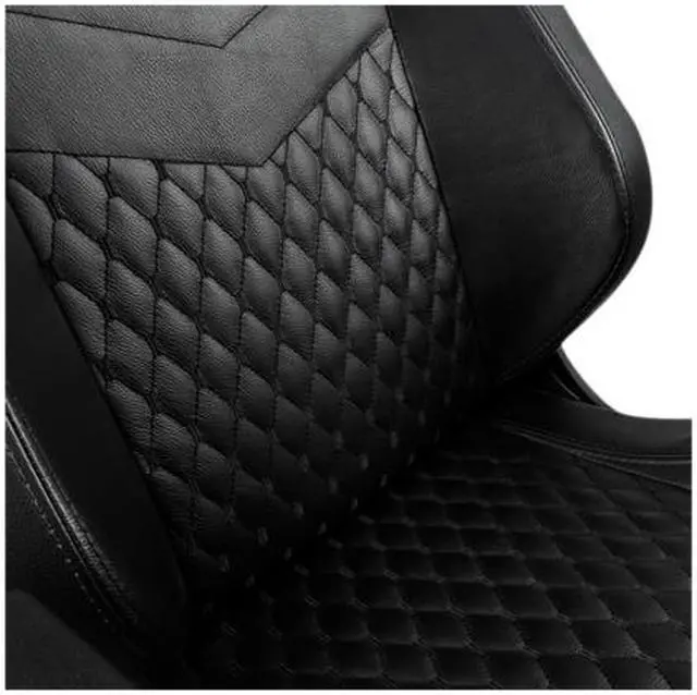 Alt view image 5 of 7 - Noblechairs Epic Real Leather Gaming Chair - NBL-RL-BLA-001