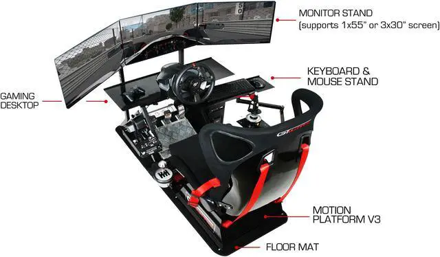 Alt view image 10 of 10 - Next Level Racing Wheel and Flight Stand