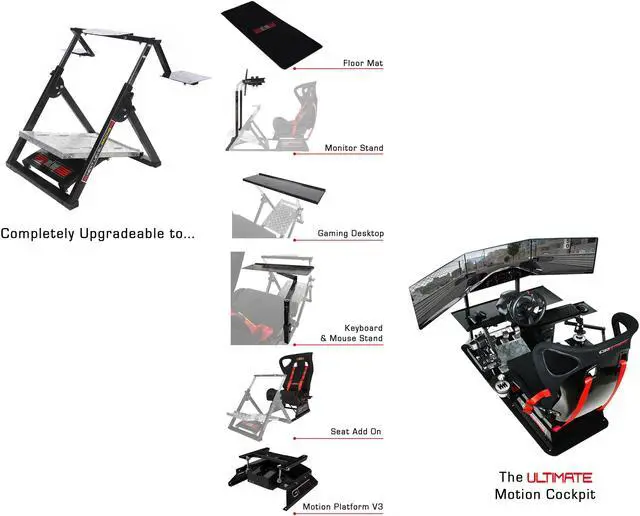 Alt view image 9 of 10 - Next Level Racing Wheel and Flight Stand