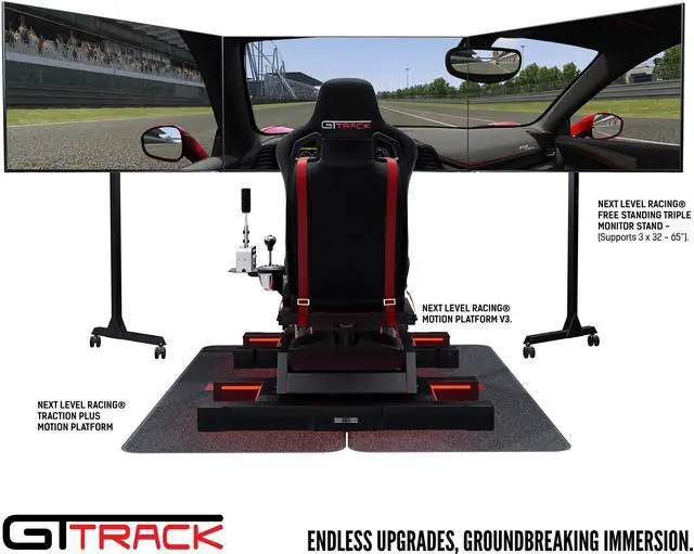 Alt view image 13 of 15 - Next Level Racing GT Track Simulator Cockpit - Professional Grade