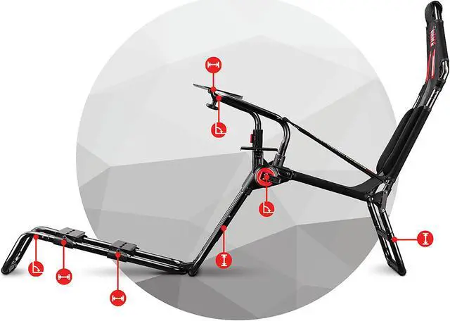 Alt view image 7 of 13 - Next Level Racing NLR-S021 GTLite Foldable Simulator Cockpit