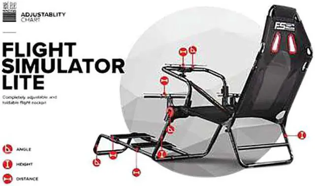 Alt view image 4 of 5 - Next Level Racing ELITE GT Racing Simulator Cockpit Wheel Plate Edition