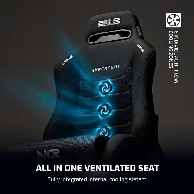 Alt view image 4 of 7 - Next Level Racing ERS3 Hypercool Ventilated Sim Racing Seat (Fabric Mesh) NLR  NLR-E063
