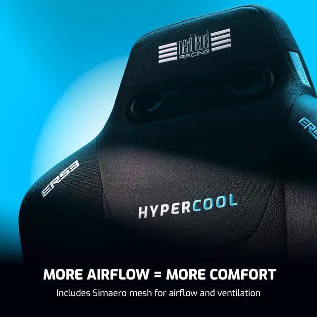 Alt view image 5 of 7 - Next Level Racing ERS3 Hypercool Ventilated Sim Racing Seat (Fabric Mesh) NLR  NLR-E063