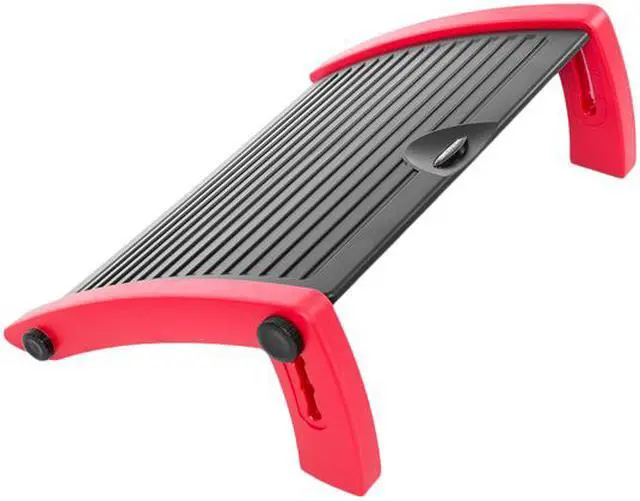 Alt view image 3 of 5 - AKRacing Plastic Footrest Red, Adjustable to Multiple Tilt Angles (AK-FOOTREST-RD-NA)