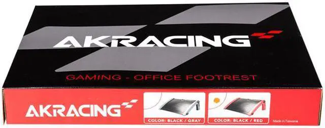 Alt view image 5 of 5 - AKRacing Plastic Footrest Red, Adjustable to Multiple Tilt Angles (AK-FOOTREST-RD-NA)