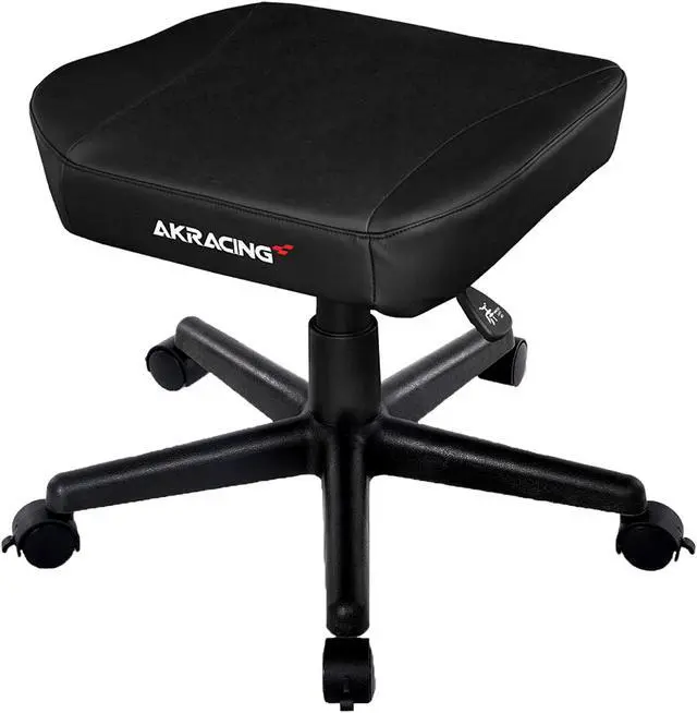 Main image of AKRacing PU Leather Sitting & Foot Stool, Black (AK-STOOL-BK)
