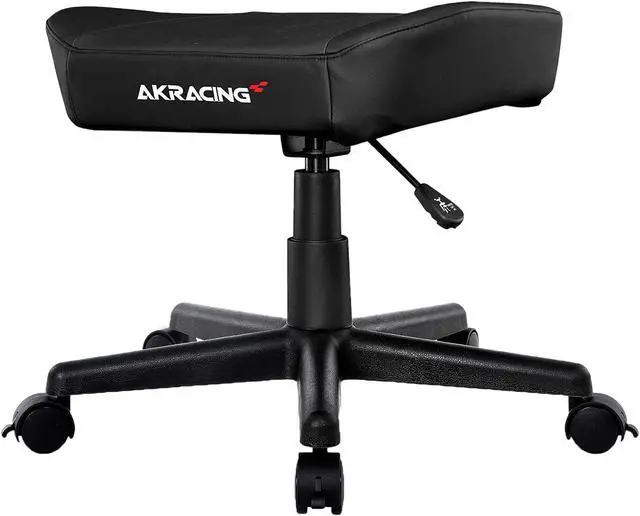 Alt view image 5 of 6 - AKRacing PU Leather Sitting & Foot Stool, Black (AK-STOOL-BK)