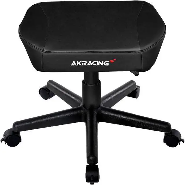 Alt view image 6 of 6 - AKRacing PU Leather Sitting & Foot Stool, Black (AK-STOOL-BK)