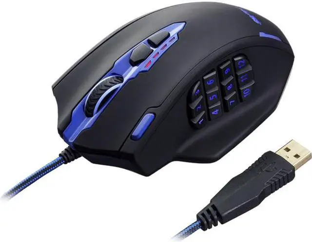 Main image of SHARKK 16400 DPI High Precision Laser Gaming Mouse, 18 Programmable Buttons