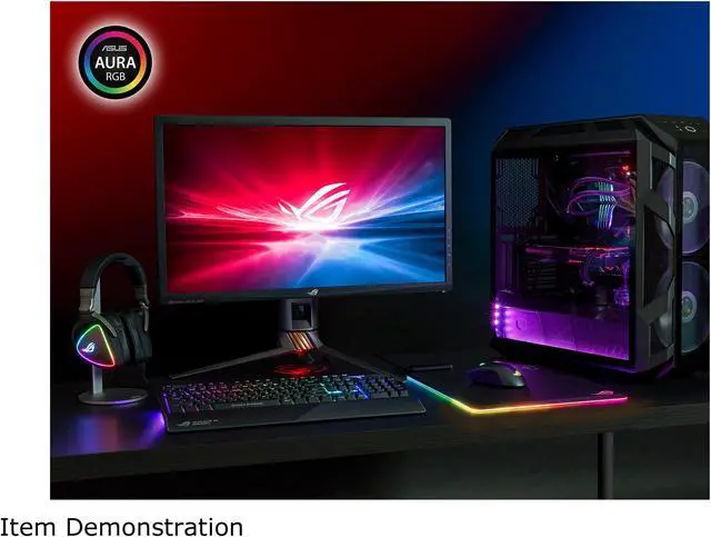 Alt view image 5 of 6 - ASUS ROG Balteus Qi Vertical Gaming Mouse Pad with Wireless Qi Charging Zone, Hard Micro-Textured Gaming Surface, USB Pass-Through, Aura Sync RGB Lighting and Non-Slip Base (12.6” X 14.6”)