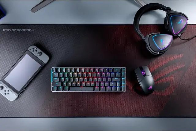 Alt view image 5 of 9 - ASUS NC08 ROG Scabbard II Extended Gaming Mouse Pad, Nano Technology Smooth Glide Tracking, Protective Coating for Water, Oil, Dust-Repelling Surface